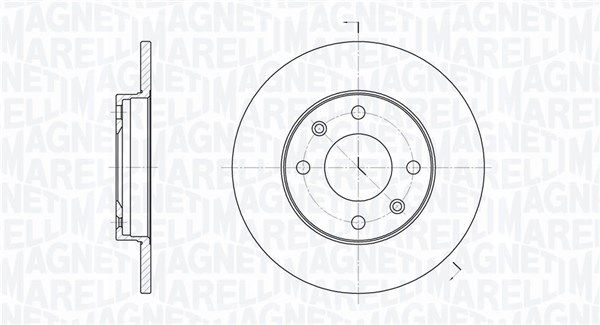 MAGNETI MARELLI Тормозной диск 361302040189